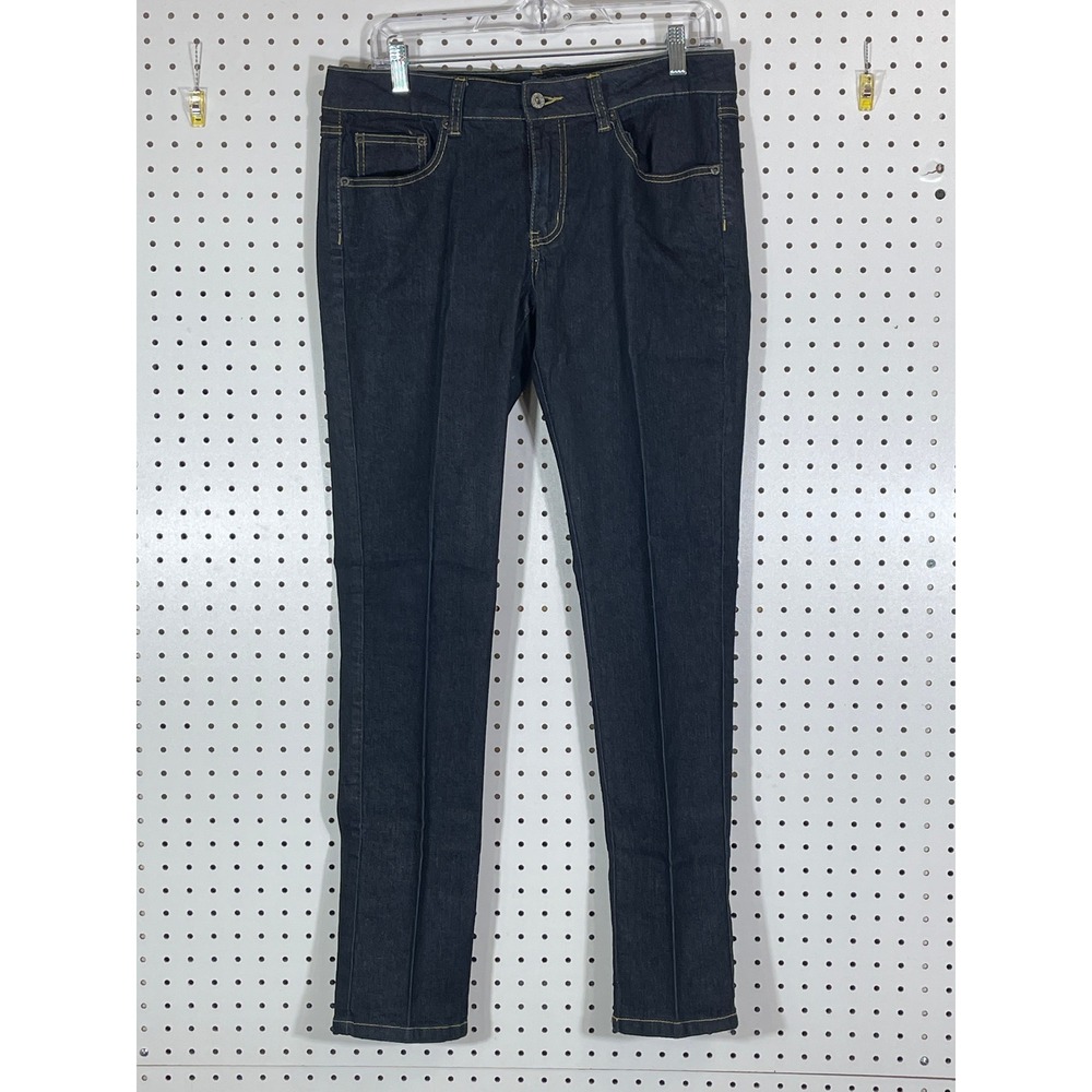 Angels Womens Dark Wash Skinny Jeans Size 13 Mid Rise Stretch Denim 80866